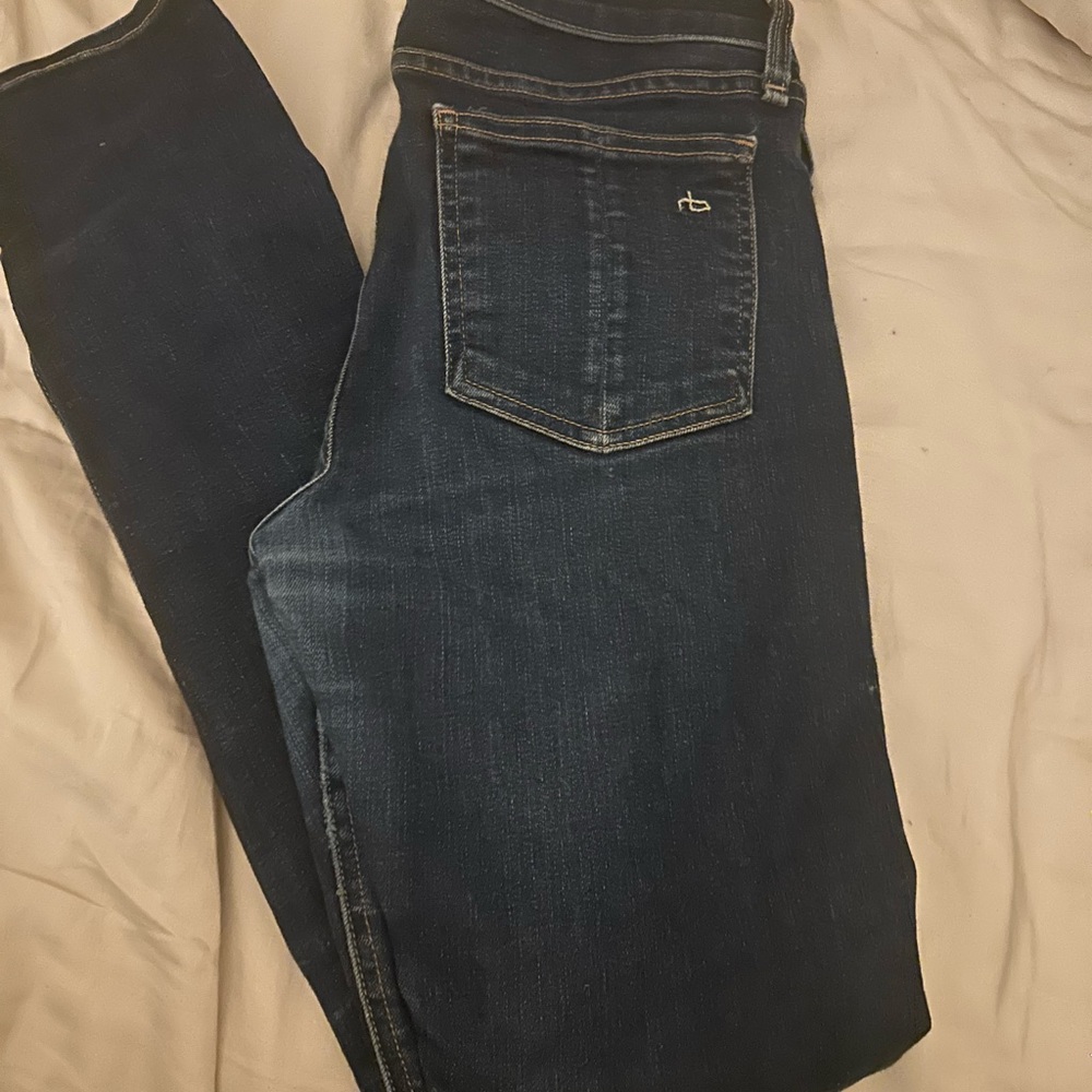 Rag & Bone skinny jeans Heritage color blue 28 7.5” rise $228